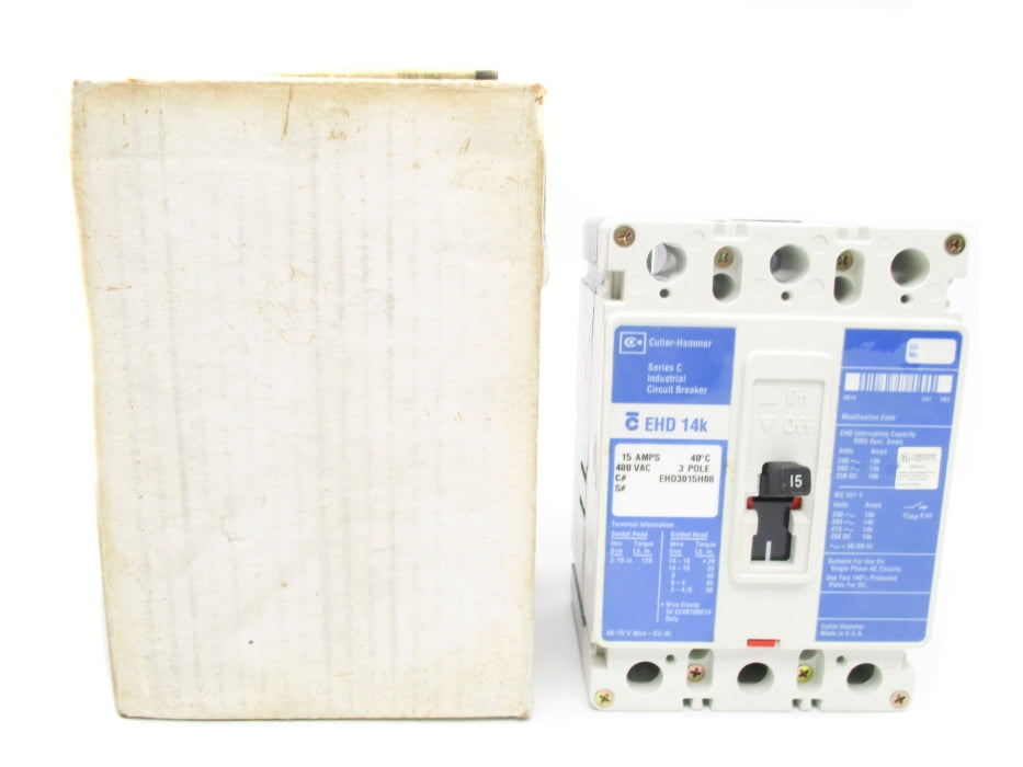 CUTLER HAMMER EHD3015H08 SER. C 15A 480VAC NSMP