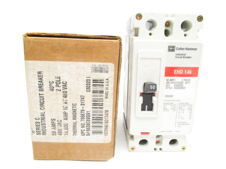 CUTLER HAMMER EHD2050 SER. C 50A 480VAC NSMP