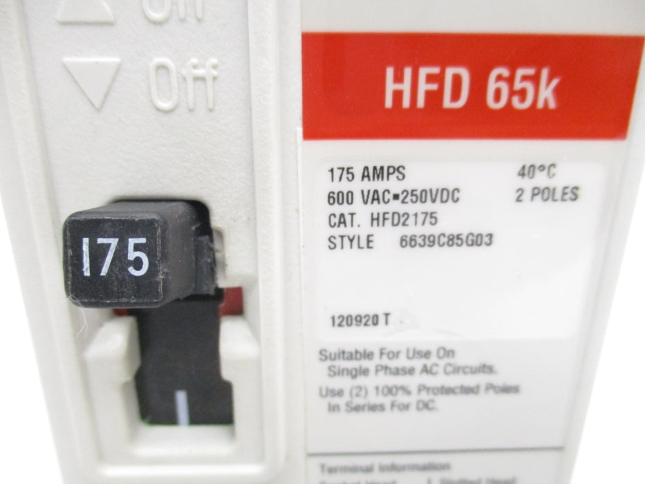 EATON HFD2175 SER. C 175A 600VAC NSMP
