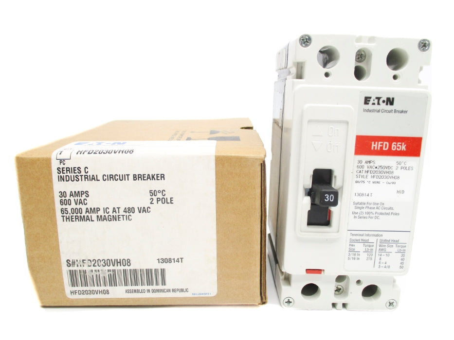 EATON HFD2030VH08 SER. C 30A 600VAC NSMP