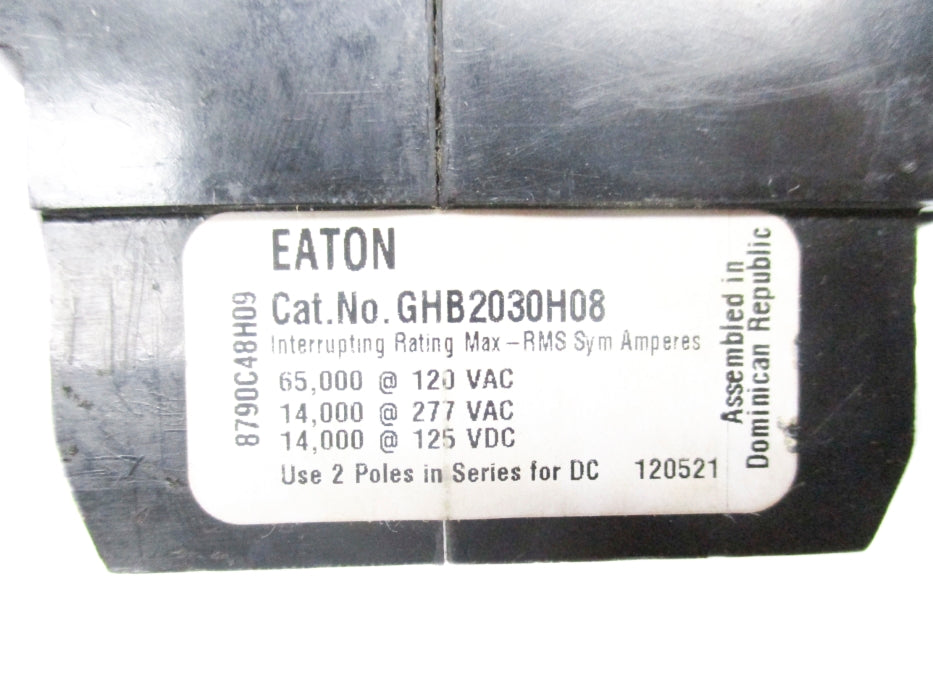 EATON GHB2030H08 30A 277/480VAC NSMP