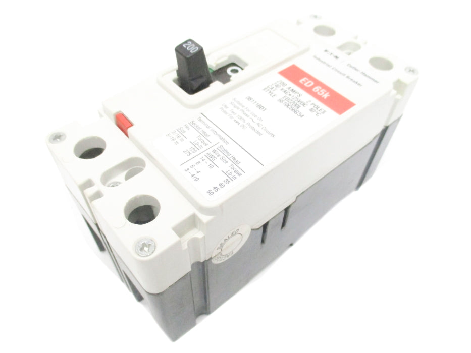 CUTLER HAMMER ED2200L SER. C 200A 240VAC NSMP