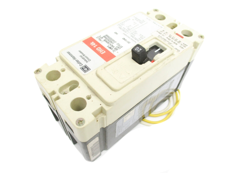 CUTLER HAMMER EHD2020H08 480VAC 20A UNMP