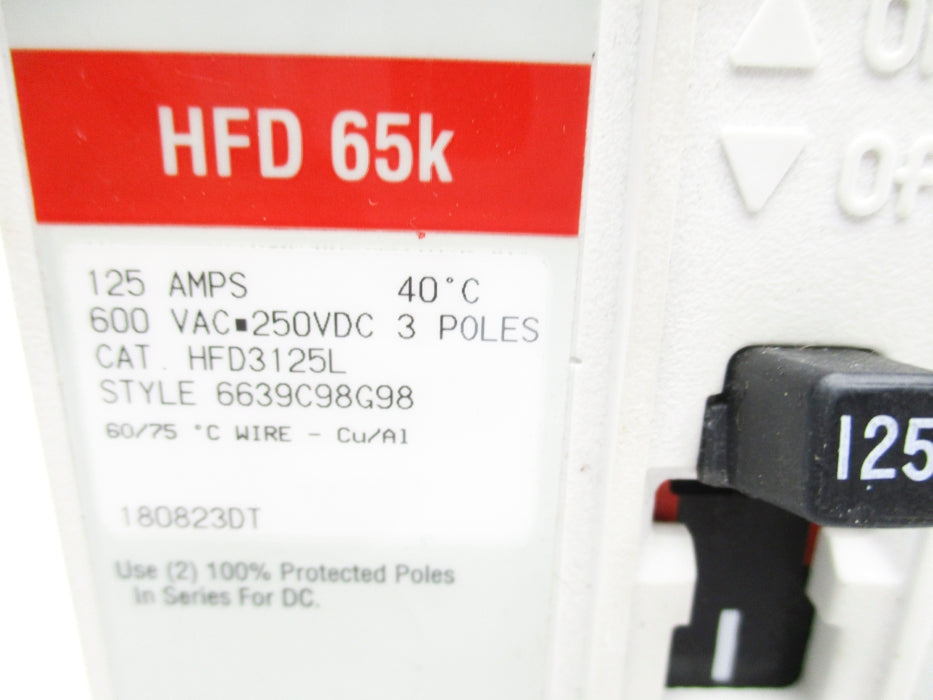 EATON HFD3125L 125A 600VAC UNMP