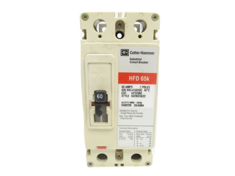 CUTLER HAMMER HFD2060 60A 600VAC UNMP