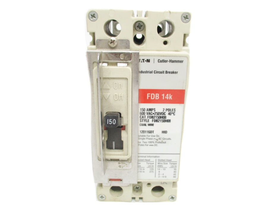 CUTLER HAMMER FDB2150H08 150A 600VAC UNMP