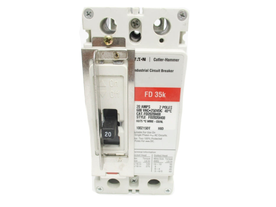 CUTLER HAMMER FD2020H08 20A 600VAC UNMP
