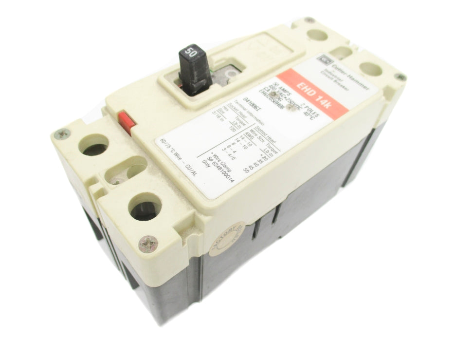CUTLER HAMMER EHD2050H08 50A 480VAC UNMP