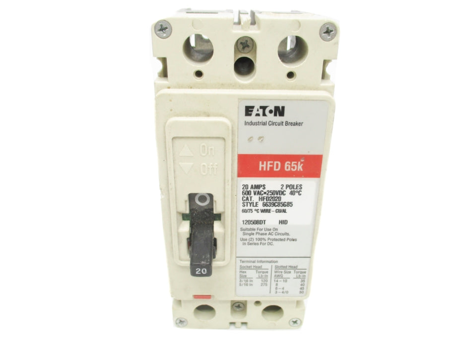 EATON HFD2020 20A 600VAC UNMP
