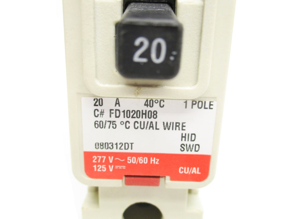 CUTLER HAMMER FD1020H08 20A 277V NSNP