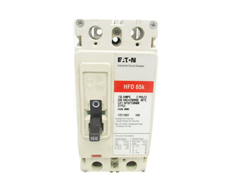 EATON HFD2150H08 150A 600VAC UNMP