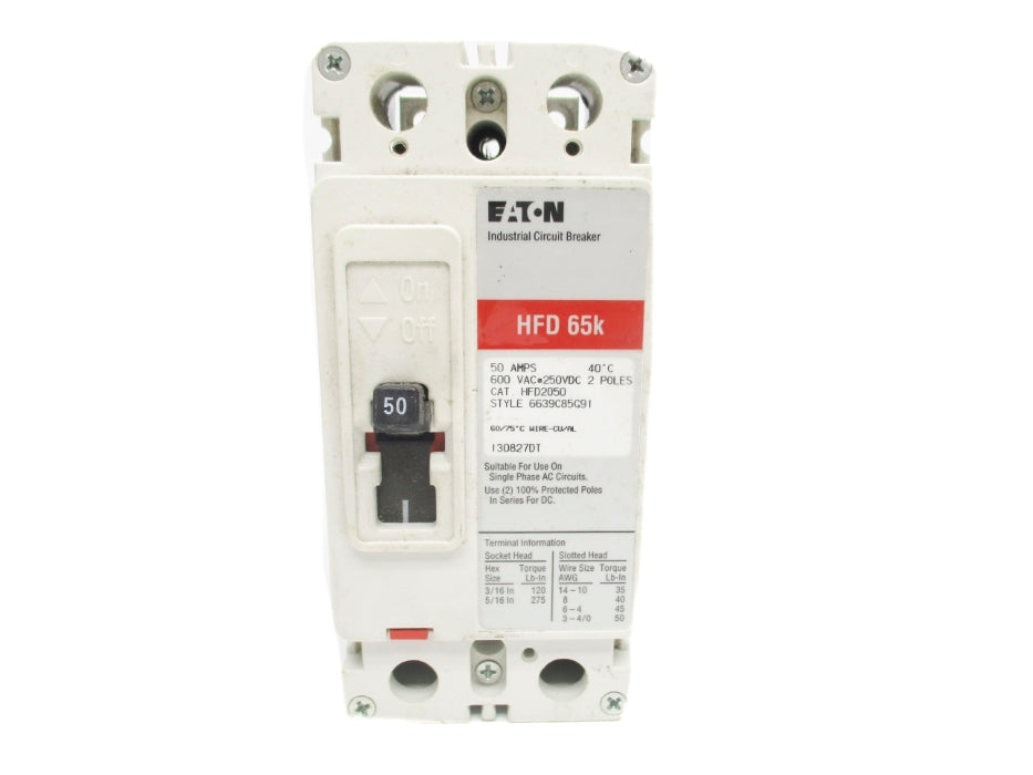 EATON HFD2050 50A 600VAC UNMP