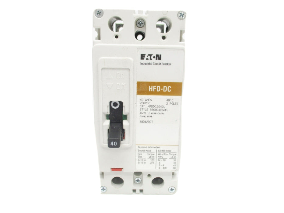 EATON HFDDC2040L 40A 250VDC UNMP