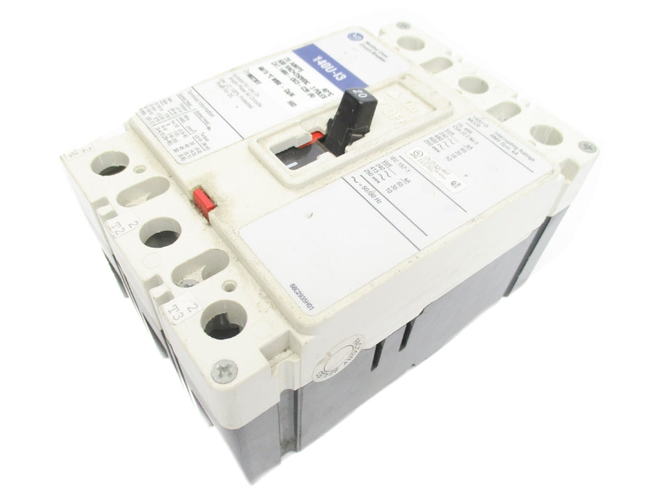 ALLEN BRADLEY 140U-I3C3-C20 20A 600VAC UNMP