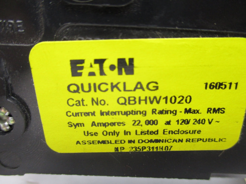 EATON QBHW1020 20A 240V UNMP