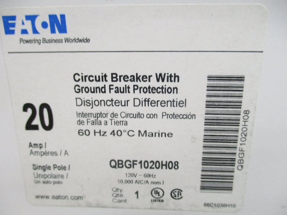 EATON QBGF1020H08 20A 120V NSMP