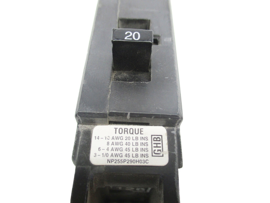 CUTLER HAMMER GHB1020 20A 277VAC UNMP