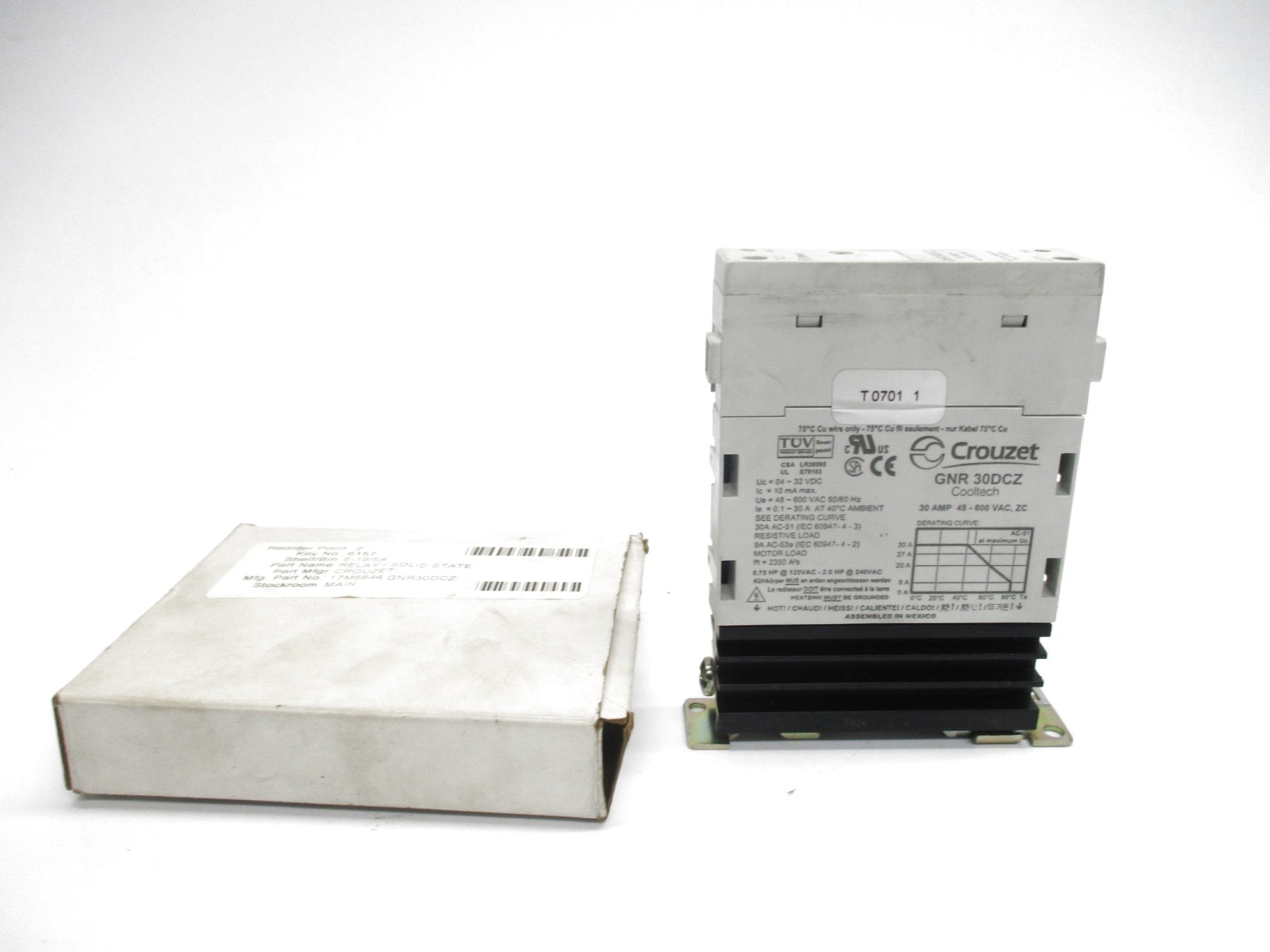 CROUZET GNR30DCZ 48-600VAC 30A NSMP