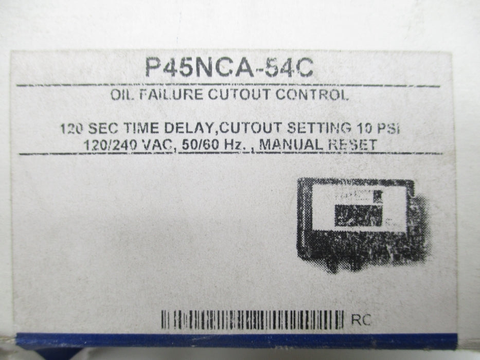 JOHNSON CONTROLS P45NCA-54C (AS PICTURED) NSMP