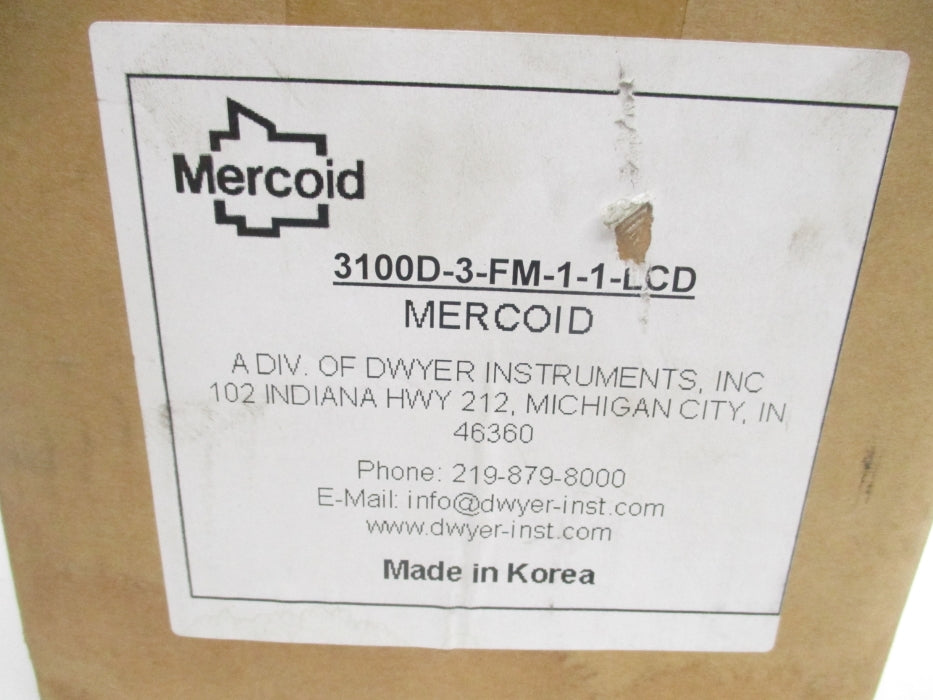 MERCOID 3100D-3-FM-1-1-LCD NSMP