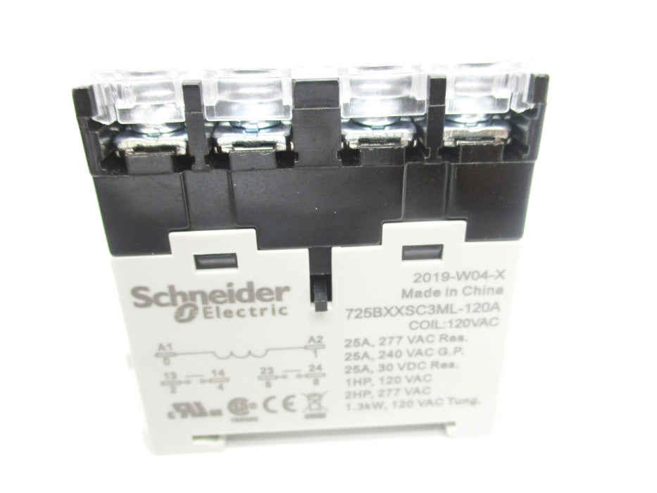 SCHNEIDER ELECTRIC 725BXXSC3ML-120A 25A 120VAC NSNP