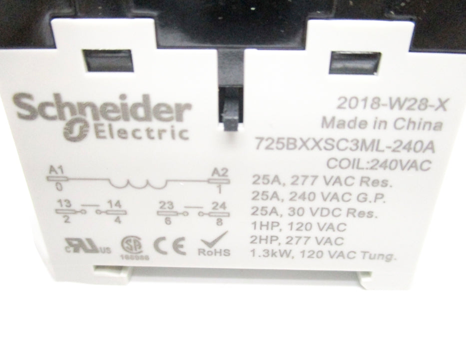 SCHNEIDER ELECTRIC 725BXXSC3ML-240A 25A 240VAC NSNP