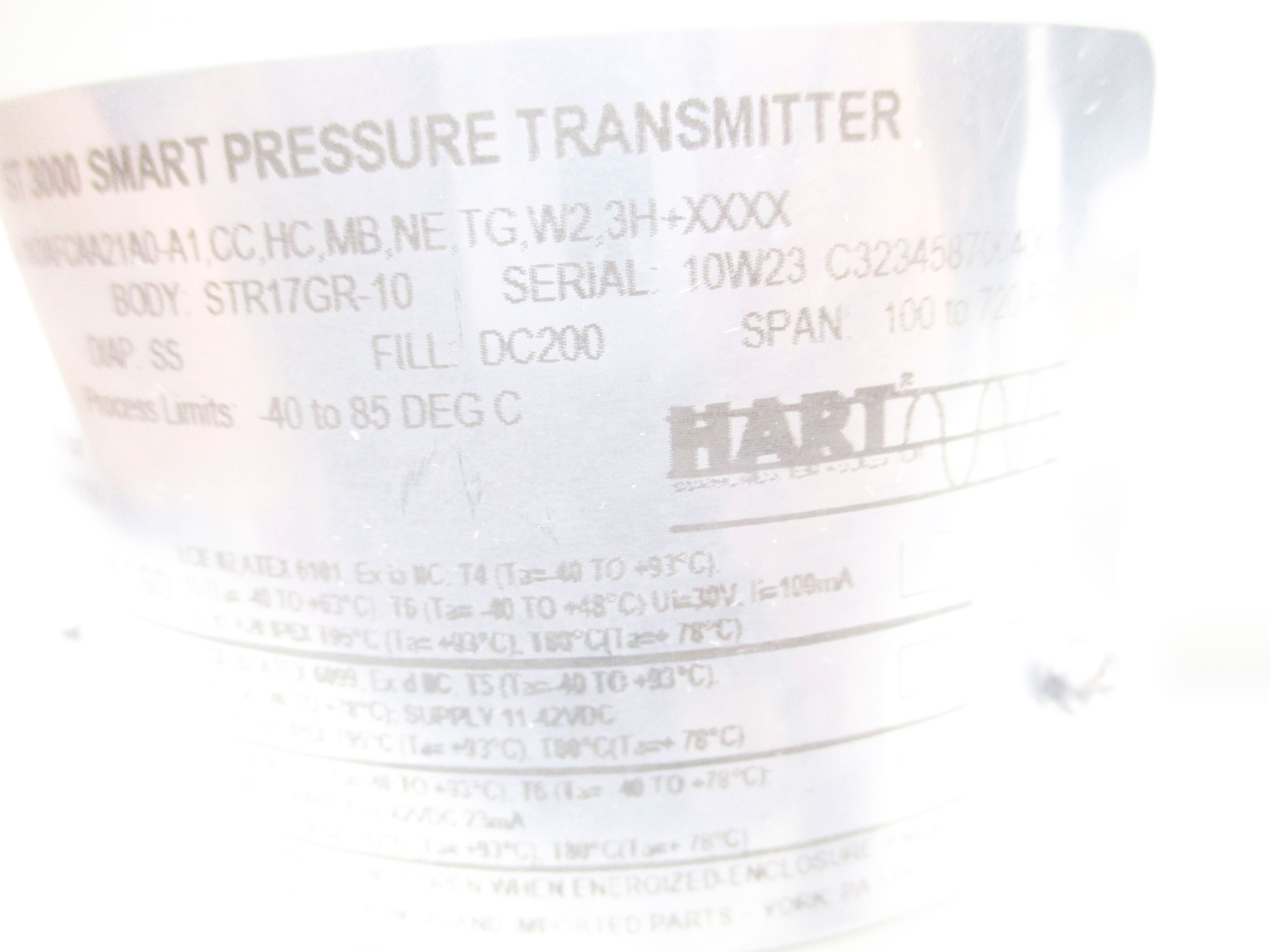 HONEYWELL STR17G-11A-1K0AFCAA21A0-A1,CC,HC,MB,NE,TG,W2,3H+XXXX NSMP