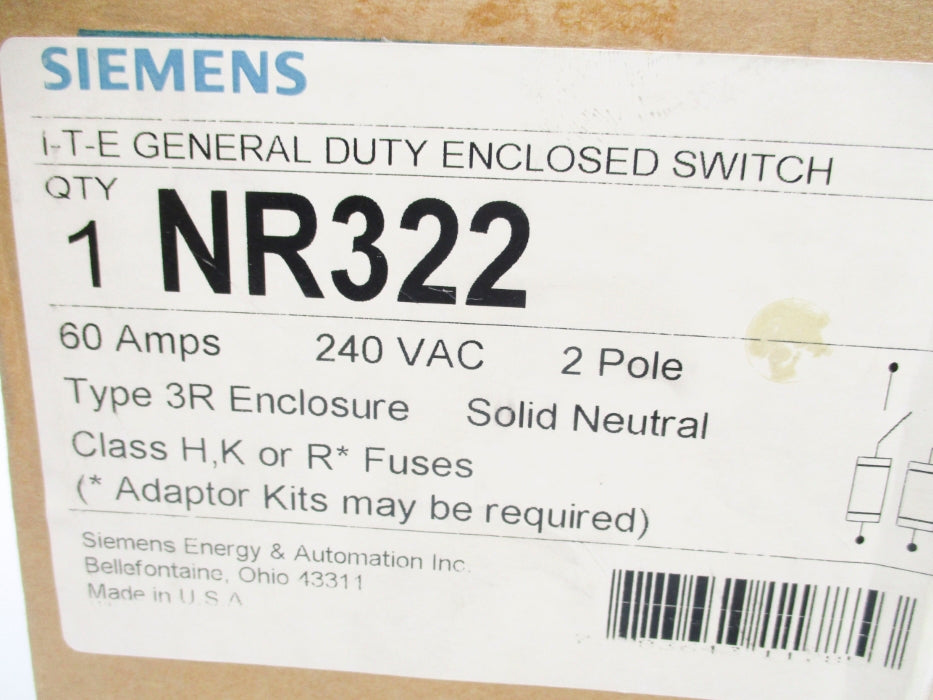 SIEMENS NR322 SER. B NSMP