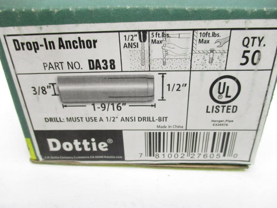 DOTTIE DA38 (PKG OF 50) NSMP
