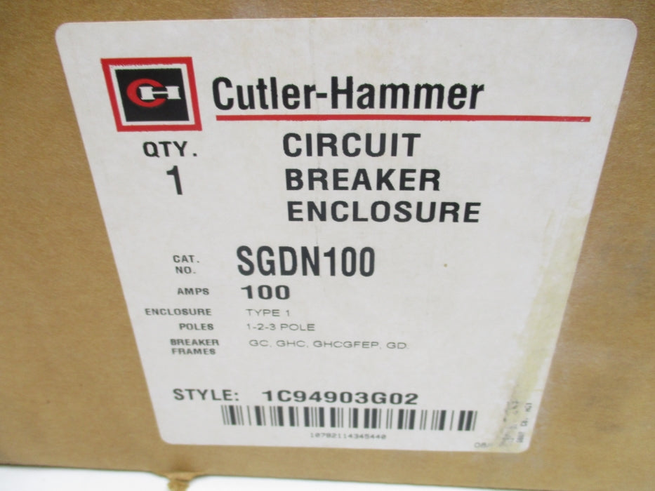 CUTLER HAMMER SGDN100 NSMP