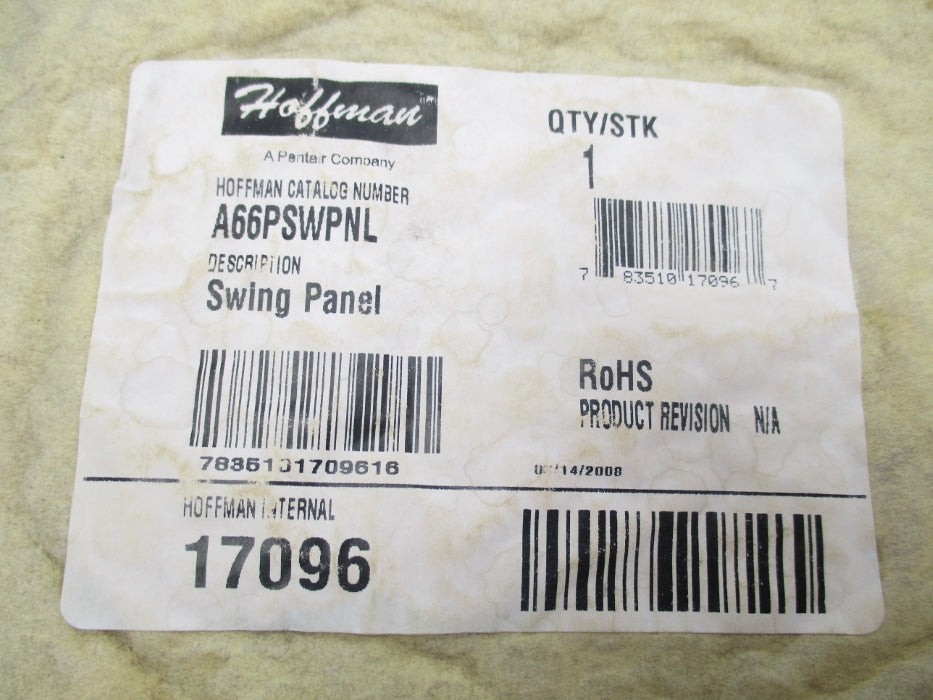 HOFFMAN A66PSWPNL NSMP
