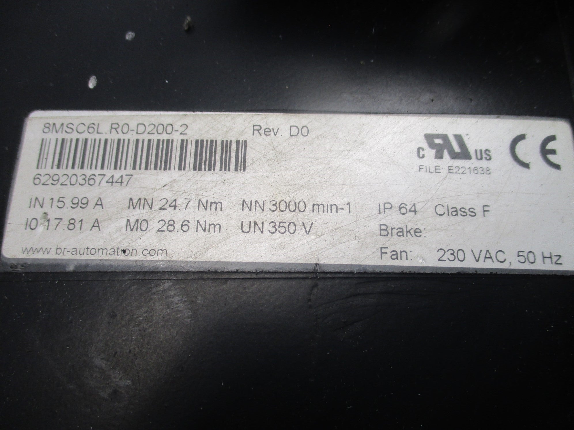 B&R 8MSC6L.R0-D200-2 UNMP