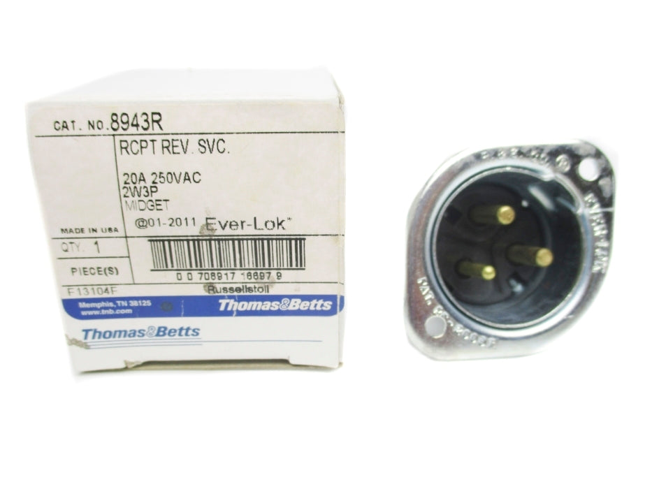 THOMAS&BETTS 8943R 250VAC 20A NSMP