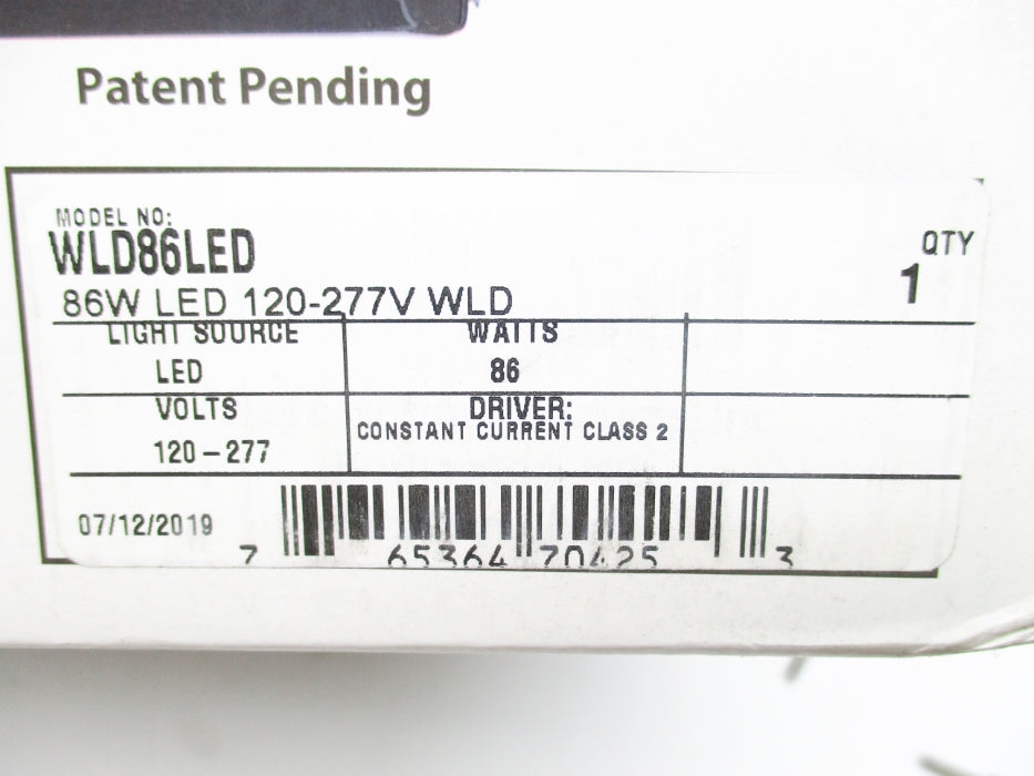 ATLAS LIGHTING WLD86LED NSMP