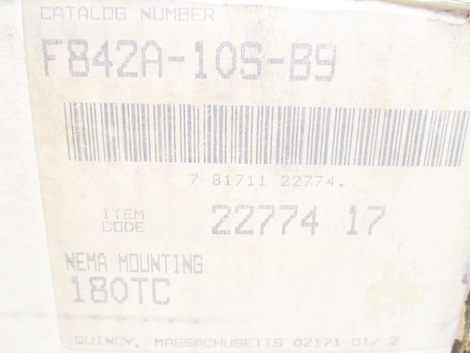 BOSTON GEAR F842A-10S-B9 NSMP