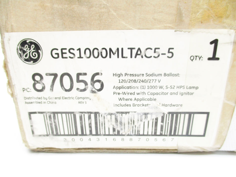 GENERAL ELECTRIC GES1000MLTAC5-5 NSFS