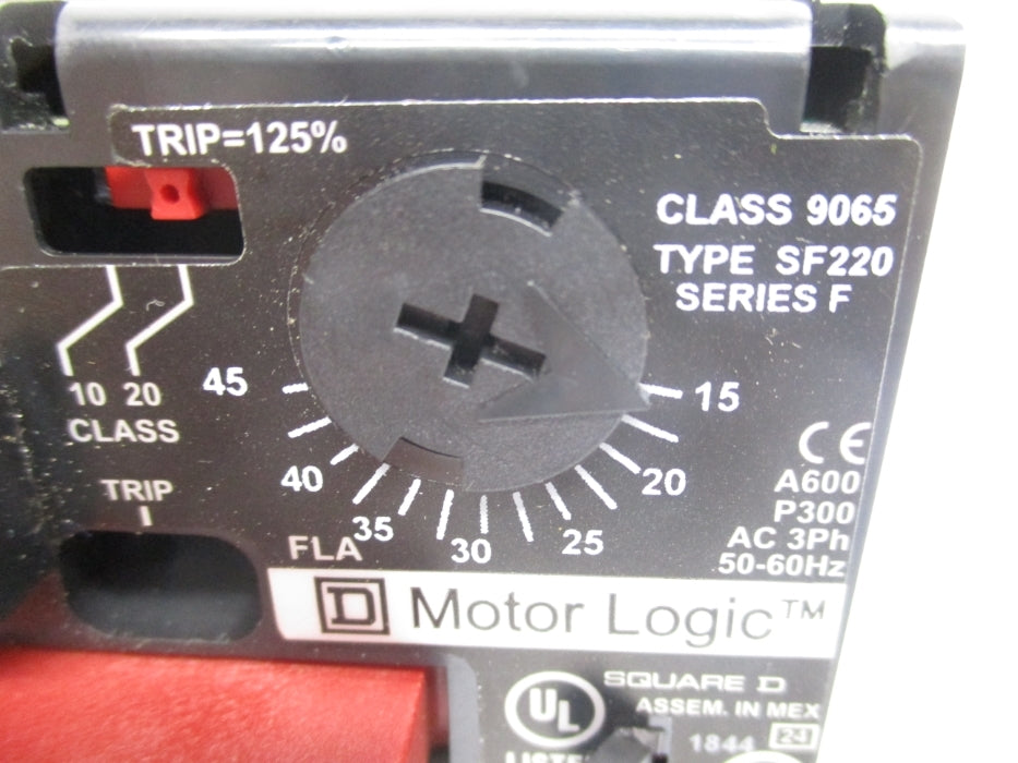 SQUARE D 9065SF220 SER. F 15-45A UNMP