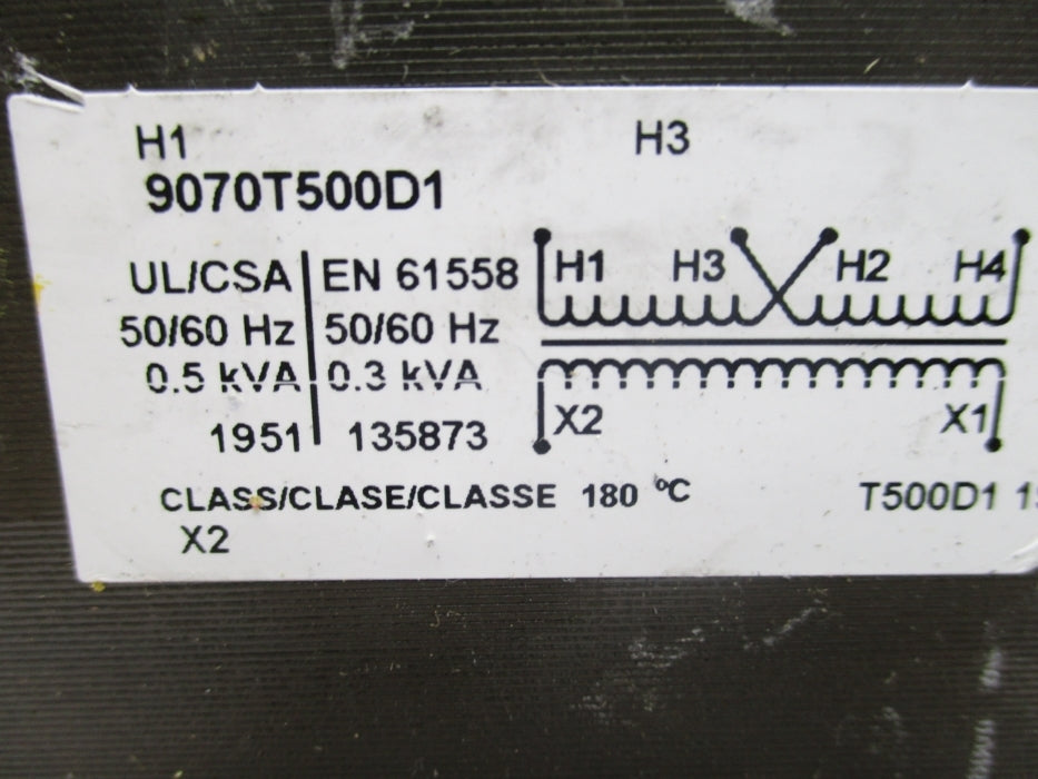 SQUARE D 9070T500D1 .3KVA-.5KVA NSNP