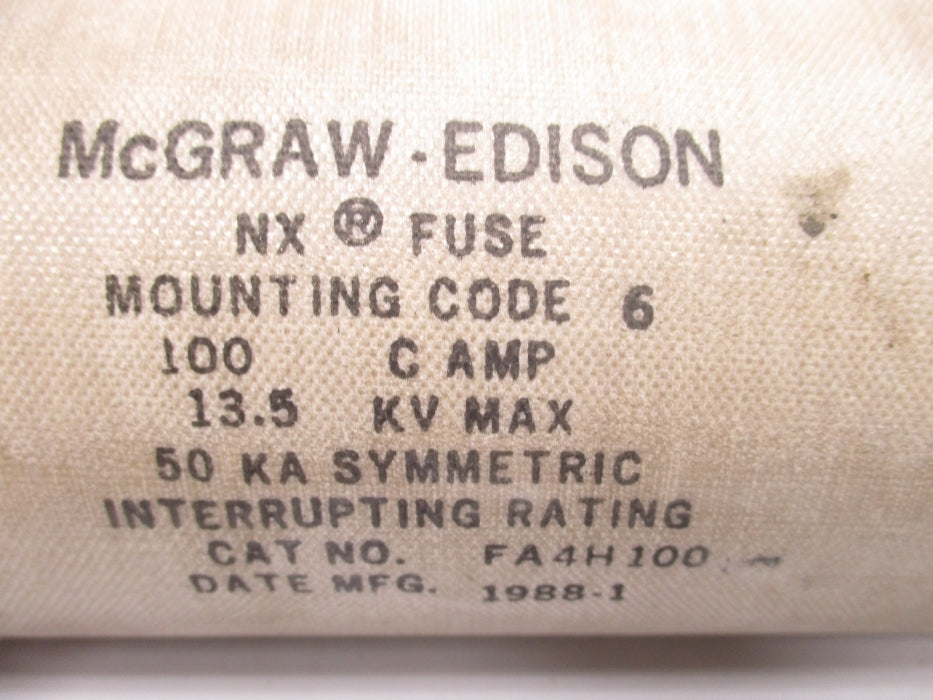 MCGRAW-EDISON FA4H100 NSMP