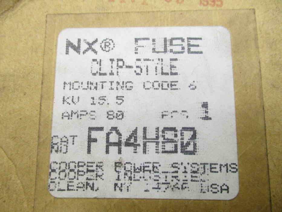 MCGRAW-EDISON FA4H80 NSFS