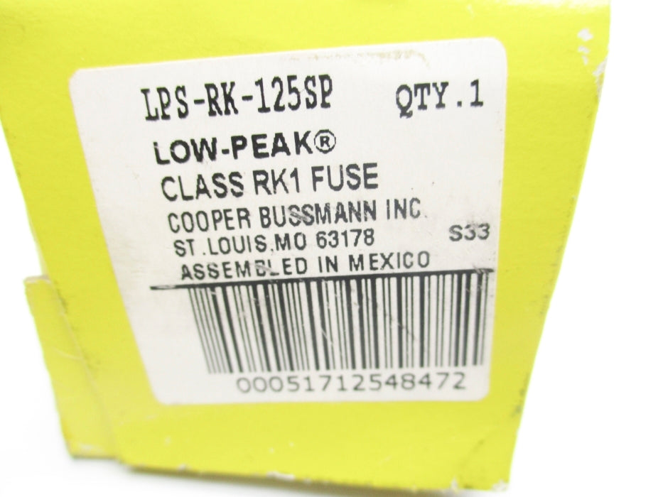 BUSSMAN LPS-RK-125SP 125A (YL) NSFS