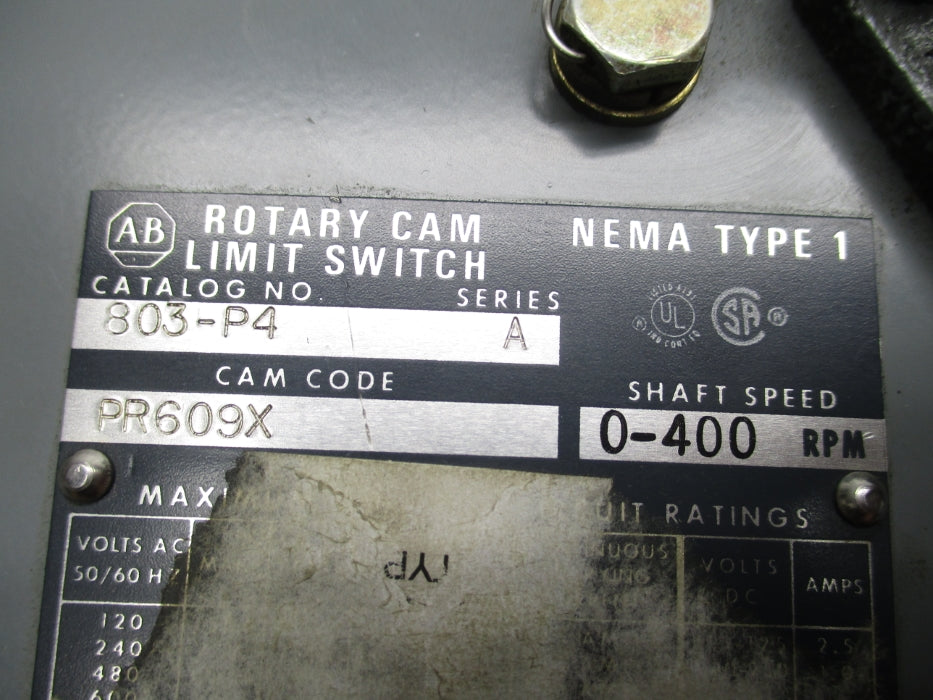 INDUSTRIAL SPARE PART 803-P4 SER. A NSNP