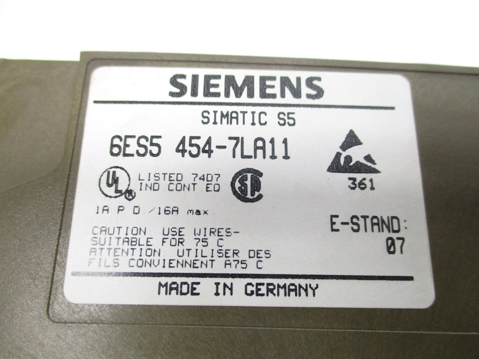 SIEMENS 6ES5454-7LA11 UNMP
