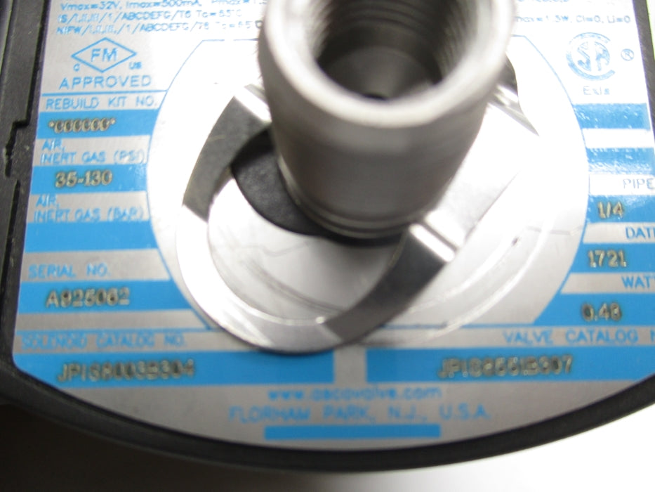 ASCO JPIS8551B307 35-130PSI 32V UNMP