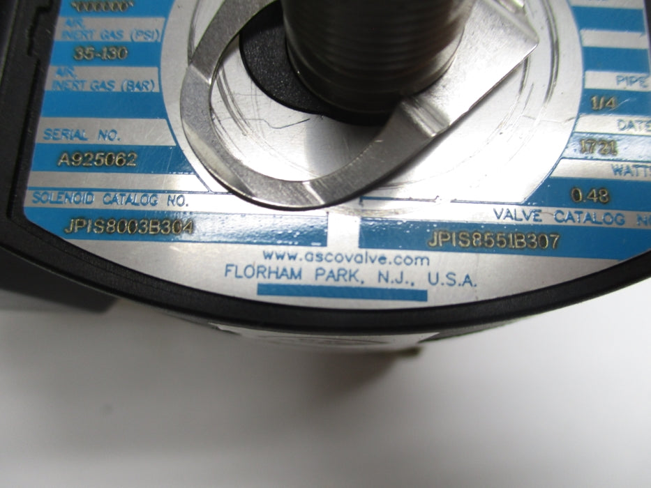 ASCO JPIS8551B307 35-130PSI 32V UNMP
