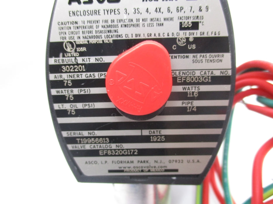 ASCO EF8320G172 24VDC 75PSI NSMP