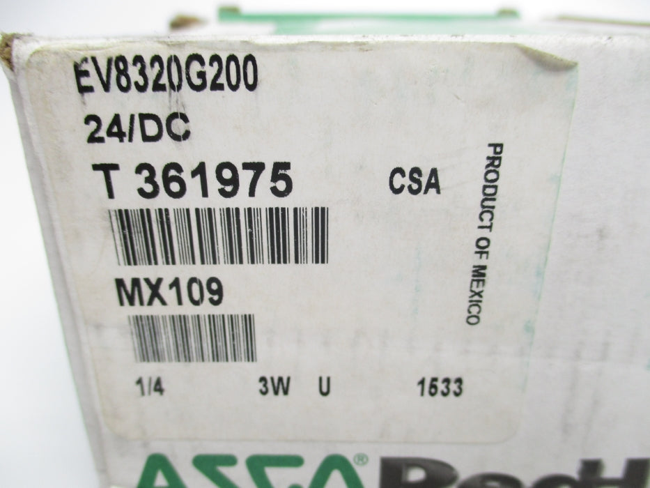 ASCO EV8320G200 60PSI 24VDC NSMP