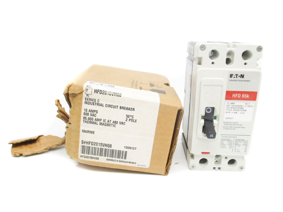 EATON HFD2015VH08 15A 600VAC (AS PICTURED) NSMP