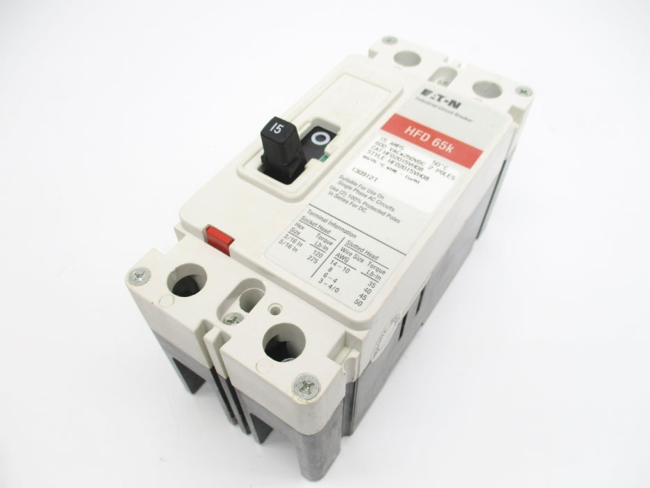 EATON HFD2015VH08 15A 600VAC (AS PICTURED) NSMP