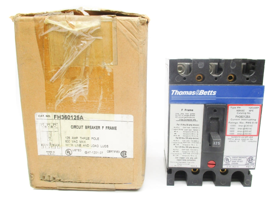 THOMAS&BETTS FH360125A 125A 600VAC NSMP